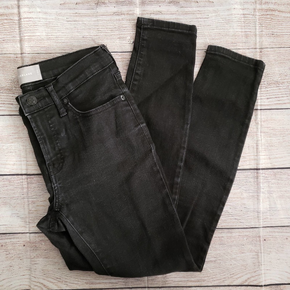 EVERLANE black skinny mid-rise ankle jeans 27